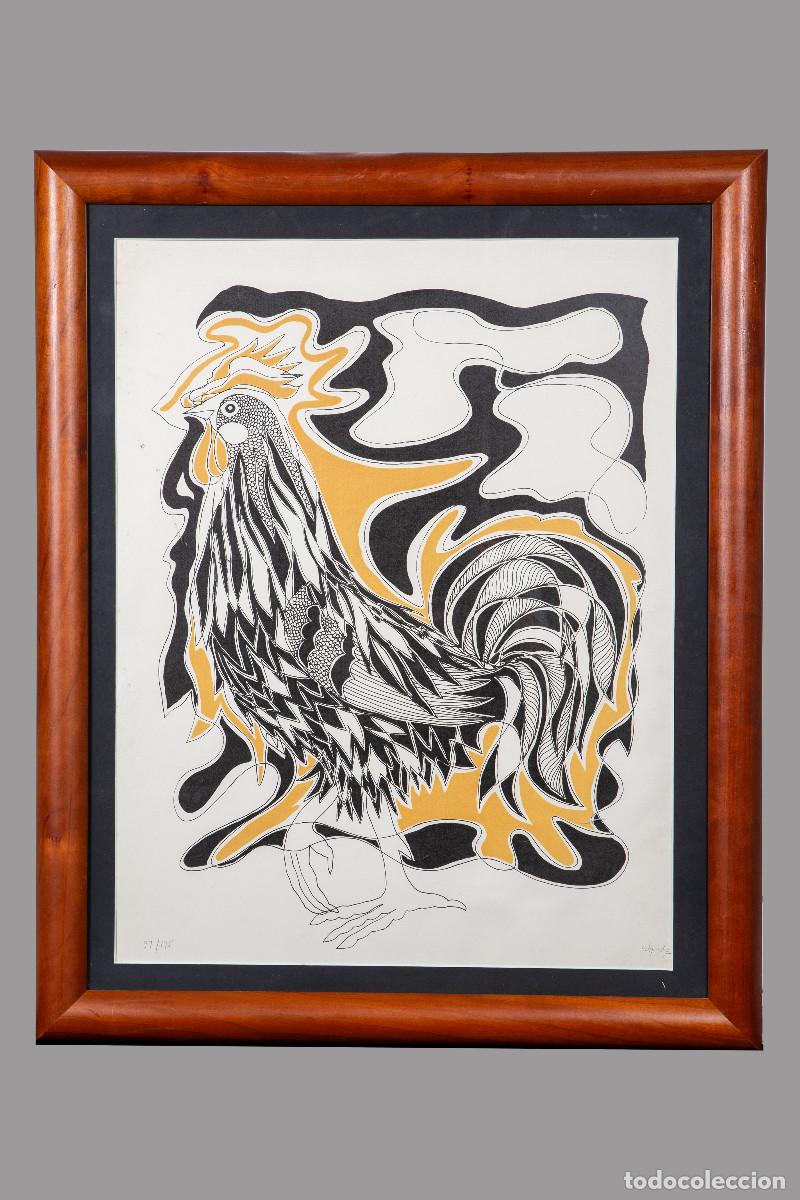 Kunst: LITOGRAF&Iacute;A DE PEDRO SOBRADO FIRMADA Y ENMARCADA. N.&ordm; TIRADA 97/175