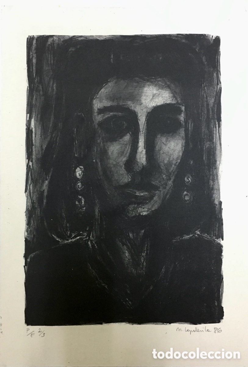 Arte: CAPDEVILA ARUS, Nuria (Barcelona, 1963). &ldquo;Rostro femenino&rdquo;. 1986.