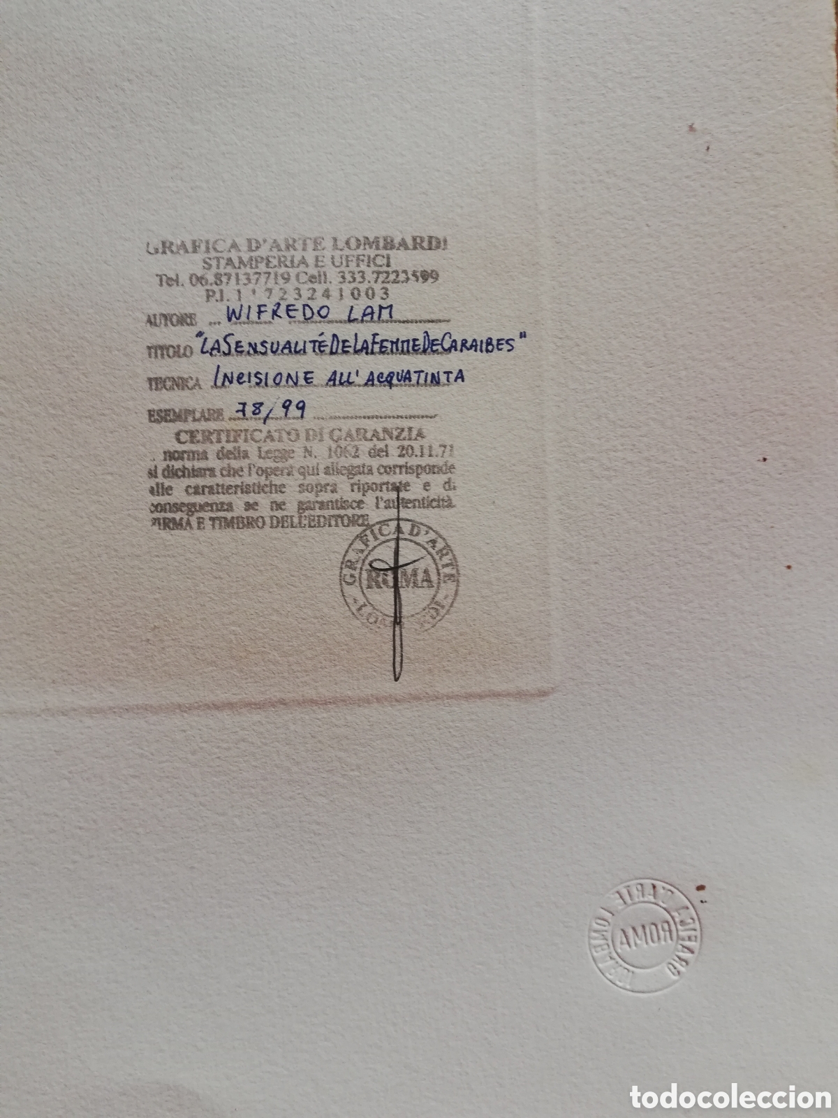 Arte: Litografia de wifredo lam - Foto 6