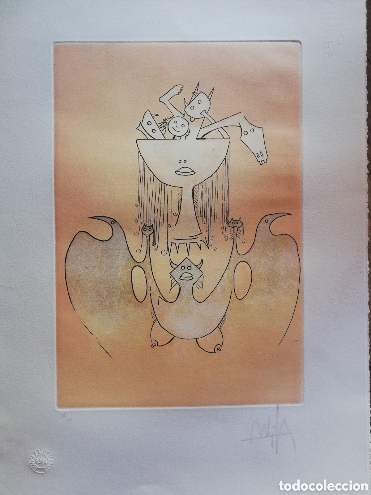 Arte: Litografia de wifredo lam - Foto 1