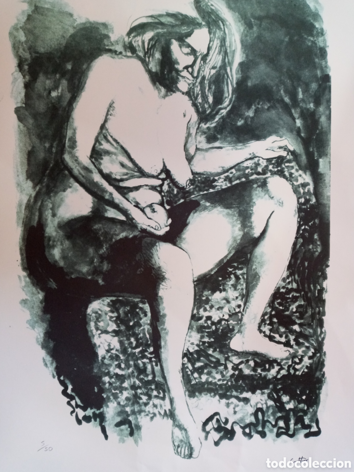 Arte: LITOGRAF&Iacute;A FIRMADA Y NUMERADA 5/50 - Foto 2