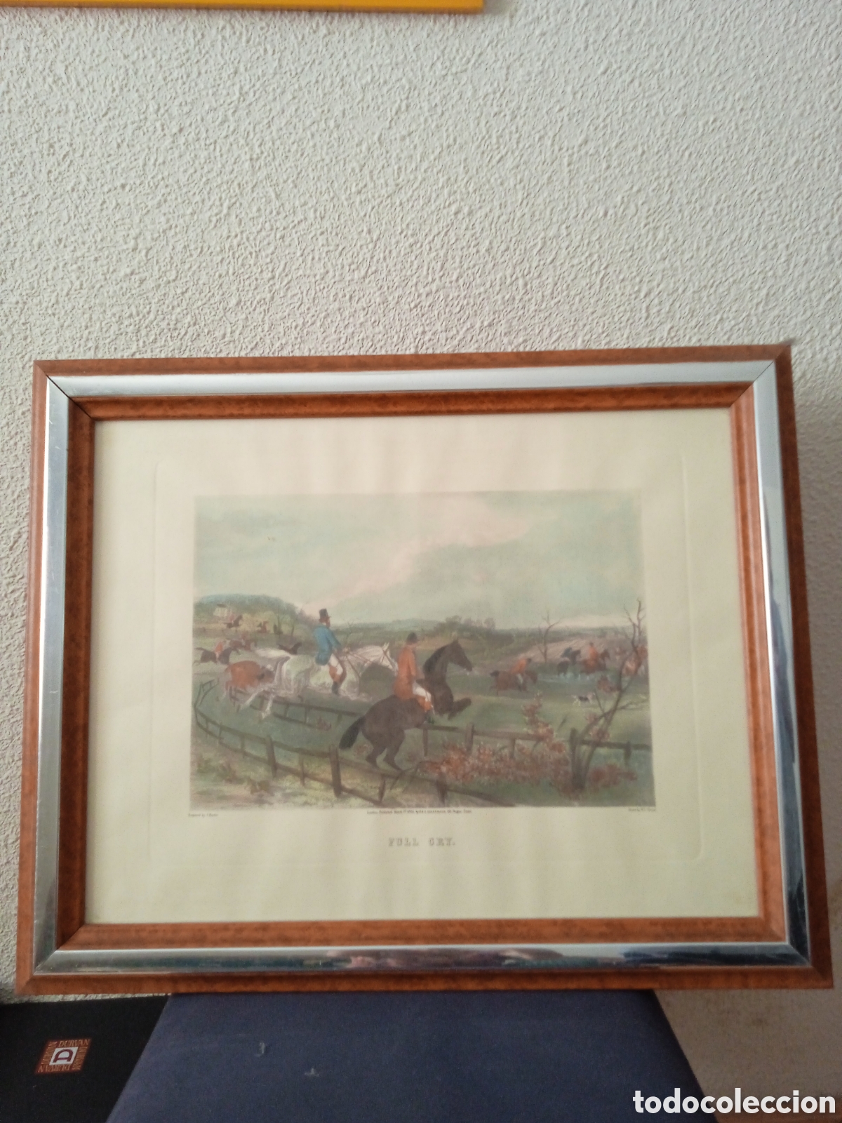 Arte: Cuadro con l&aacute;mina de grabado a color - Foto 2