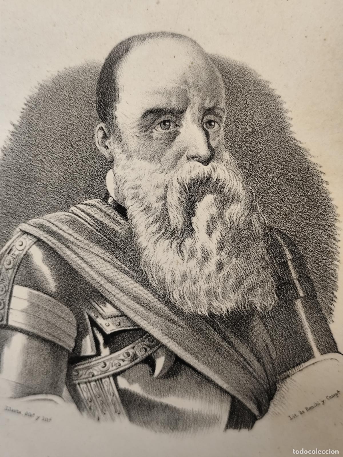 Arte: LITOGRAFIA. RETRATO HERNANDO DE ALARCON RONCHI Y COMPA - Foto 2