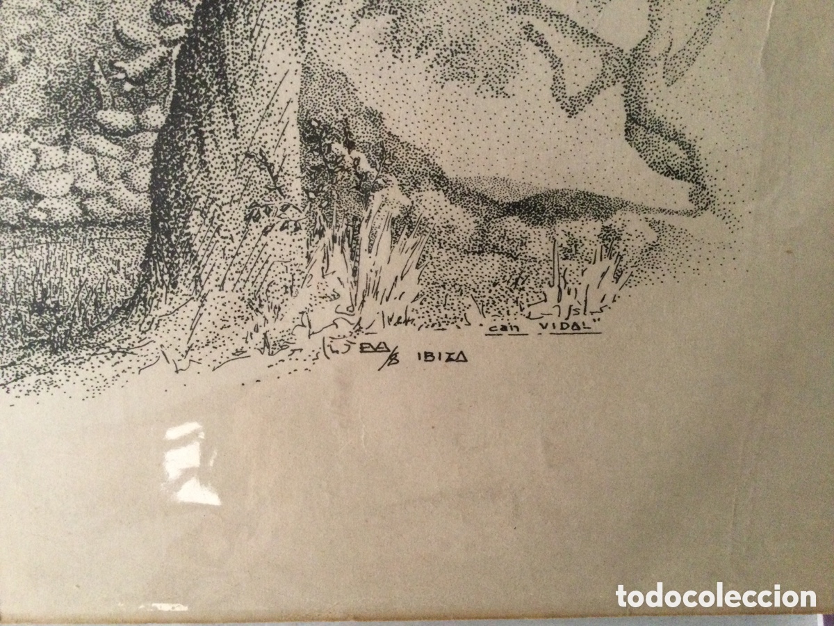Arte: can Vidal Ibiza litograf&iacute;a numerada - Foto 2