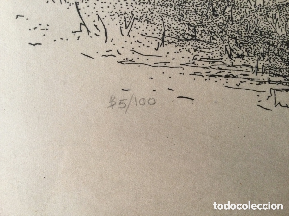 Arte: can Vidal Ibiza litograf&iacute;a numerada - Foto 3