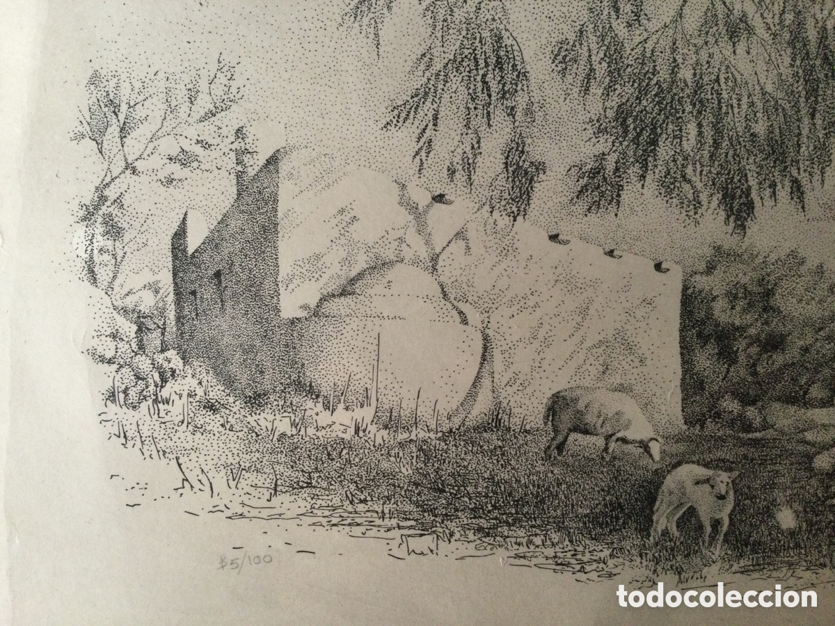 Arte: can Vidal Ibiza litograf&iacute;a numerada - Foto 4