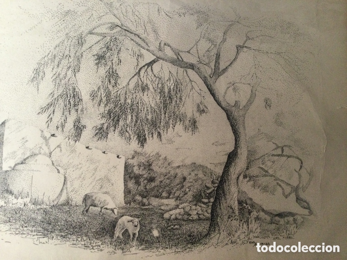 Arte: can Vidal Ibiza litograf&iacute;a numerada - Foto 5