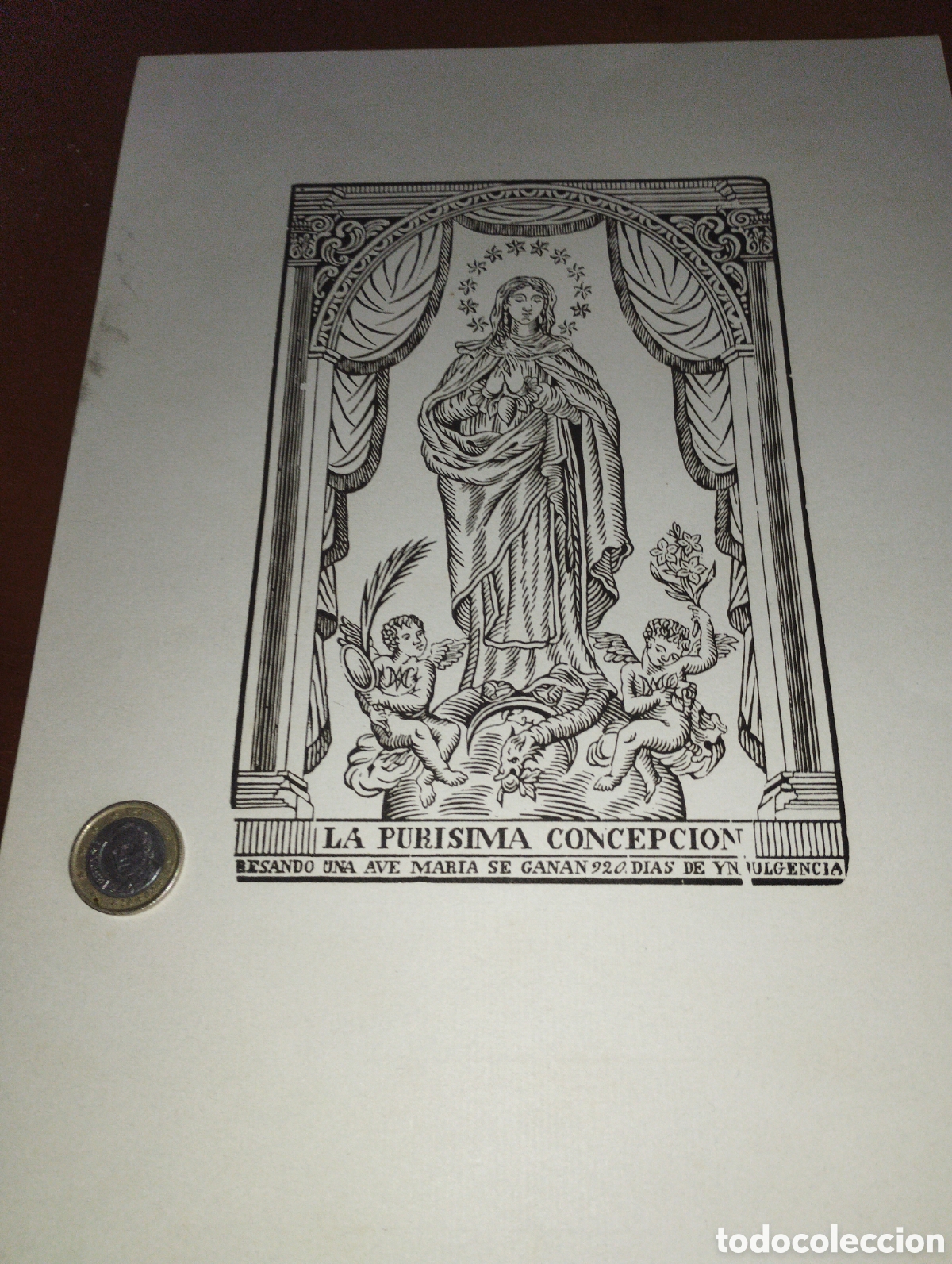 Arte: La Pur&iacute;sima Concepci&oacute;n Rezando un Avemar&iacute;a se ganan 220 d&iacute;as de Indulgencia