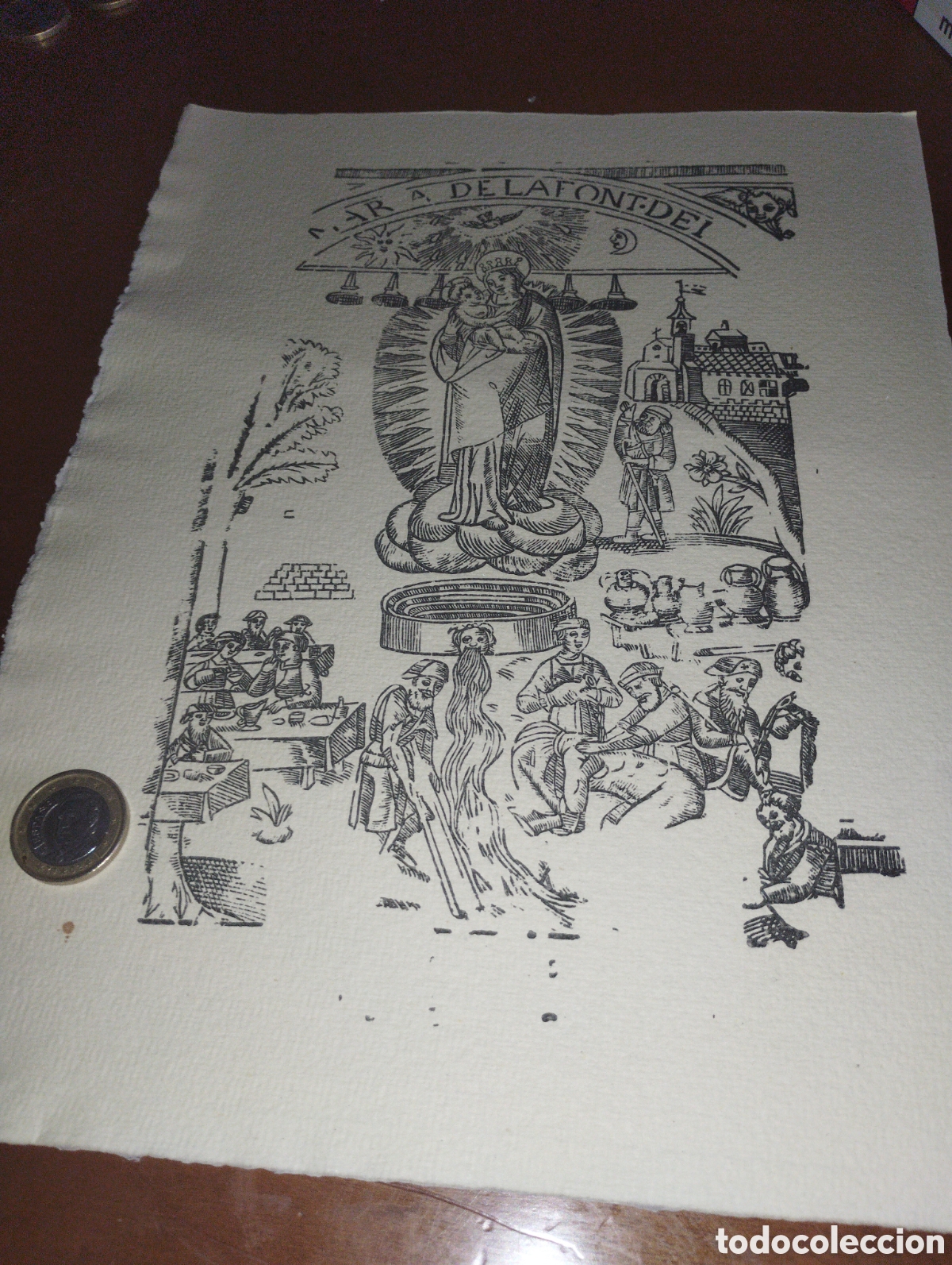 Arte: Litograf&iacute;a de Mara de la Font-dei - Foto 1