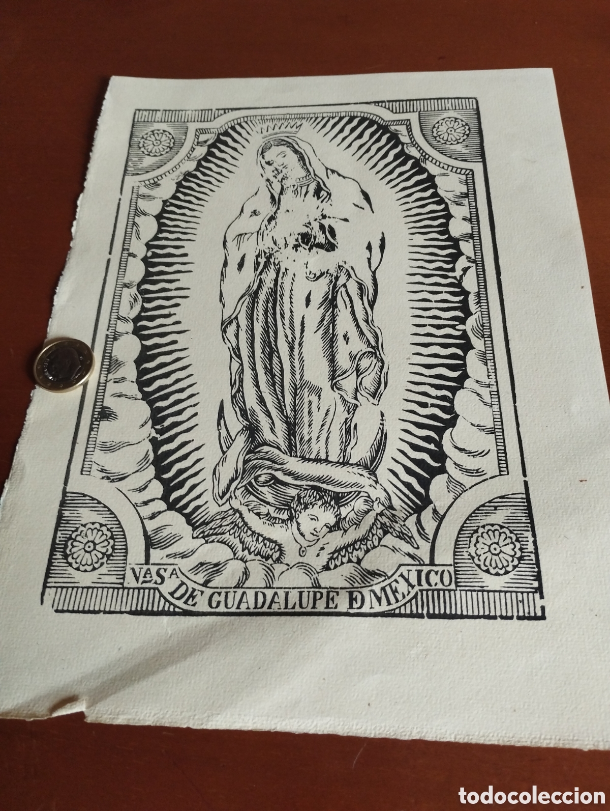 Arte: Litograf&iacute;a de Nuestra Se&ntilde;ora de Guadalupe de M&eacute;xico