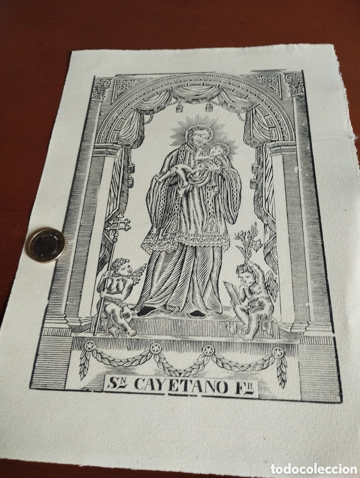 Arte: Litograf&iacute;a de San Cayetano - Foto 1