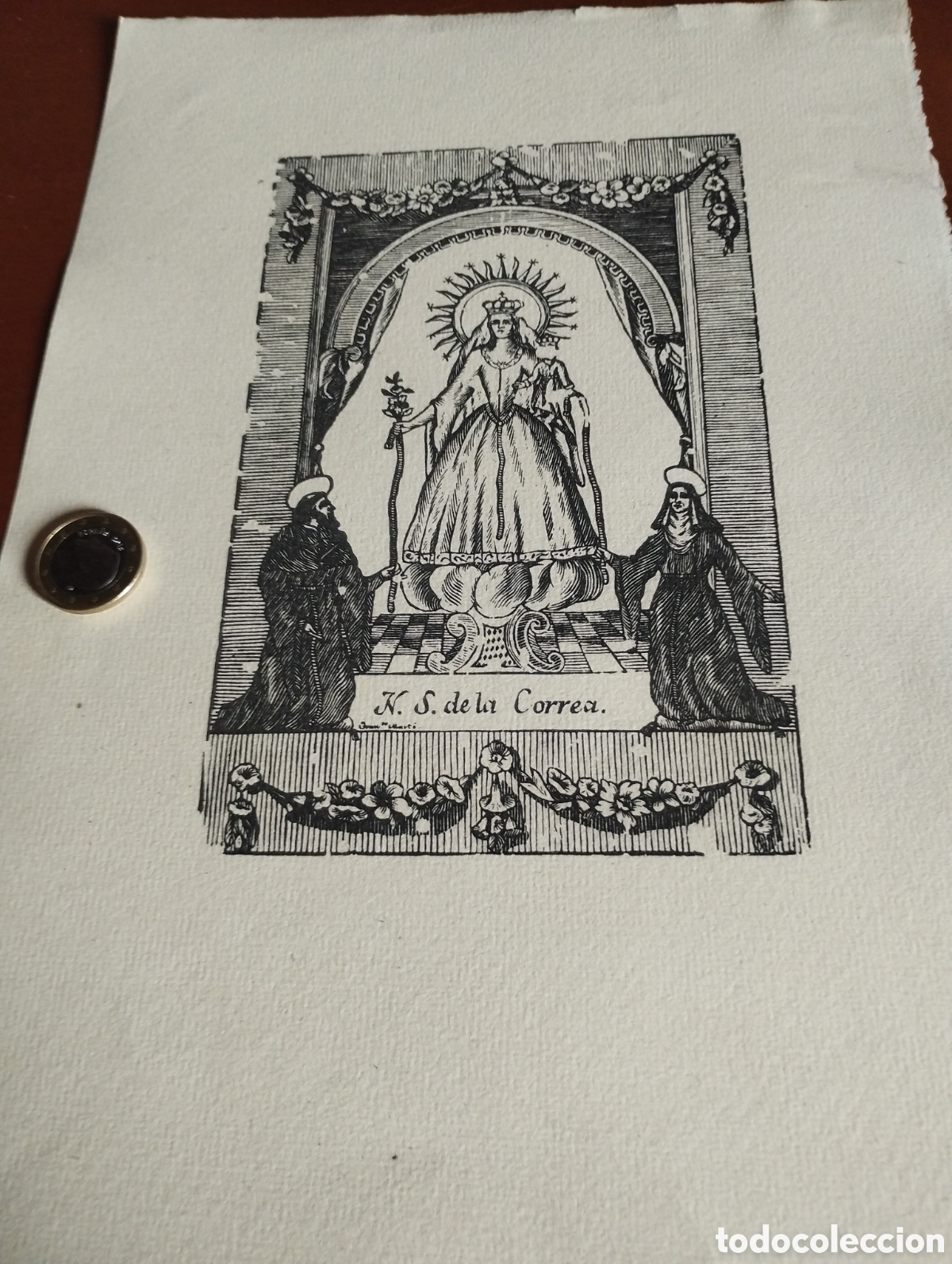 Arte: Litograf&iacute;a de Nuestra Se&ntilde;ora de la Salud - Foto 1