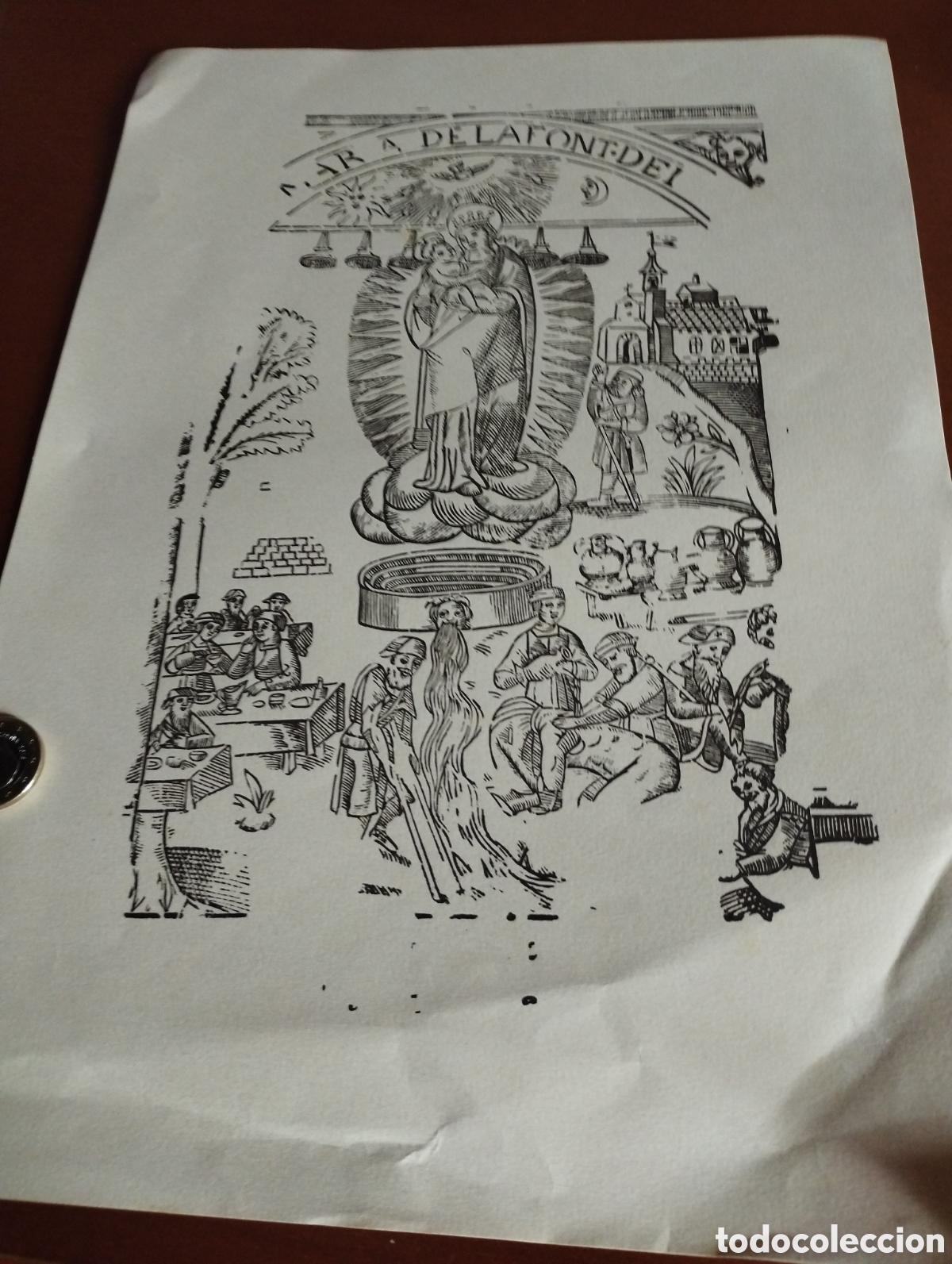 Arte: Litograf&iacute;a Mar de la Font Dei - Foto 1