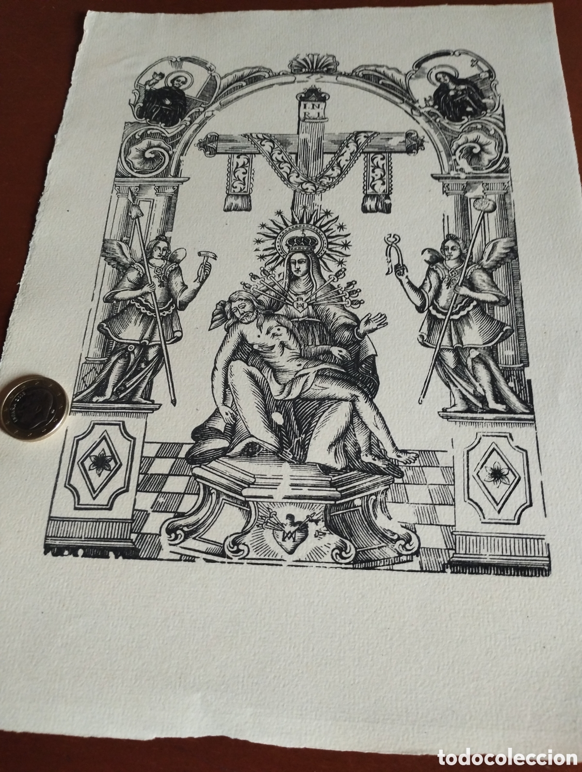 Arte: Litograf&iacute;a de Nuestra Se&ntilde;ora la Dolorosa