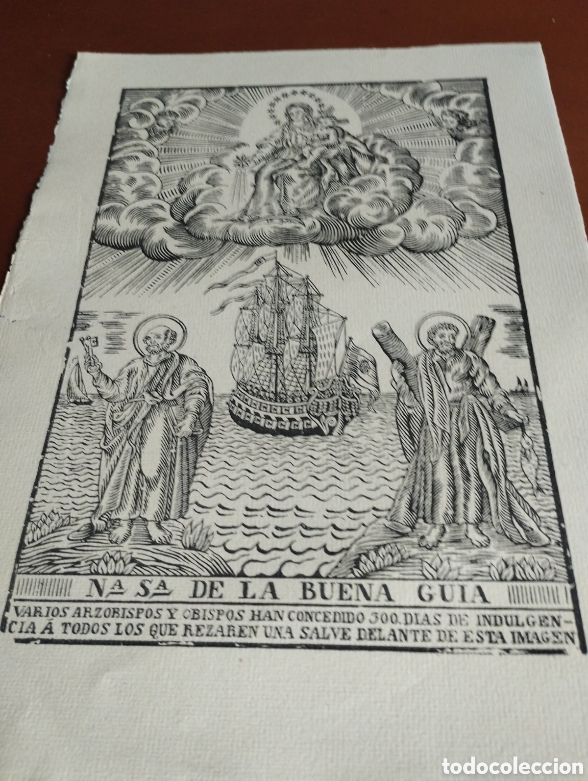 Arte: Litograf&iacute;a de Nuestra Se&ntilde;ora de la Buena Gu&iacute;a