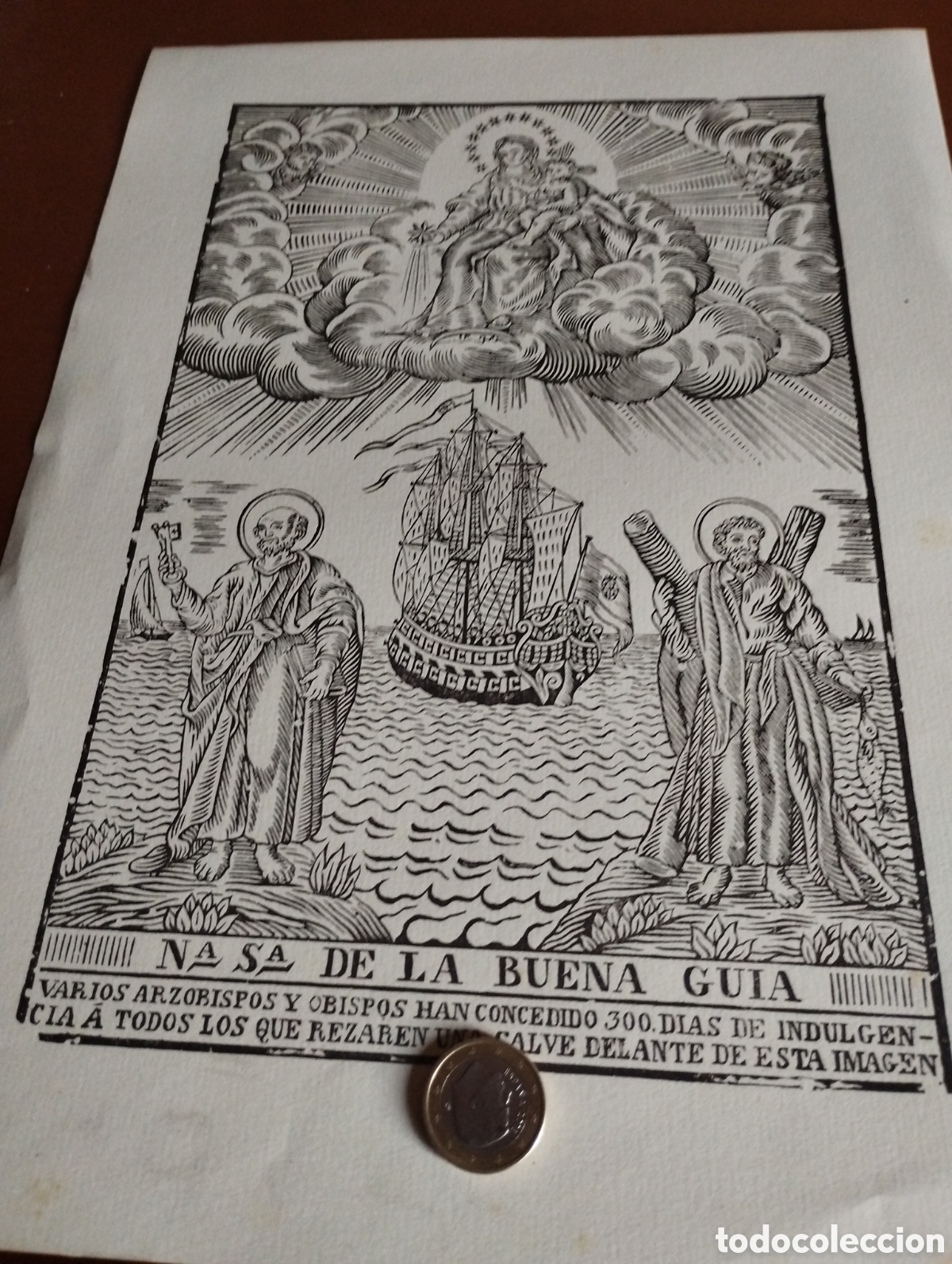 Arte: Litograf&iacute;a de Nuestra Se&ntilde;ora de la Buena Gu&iacute;a