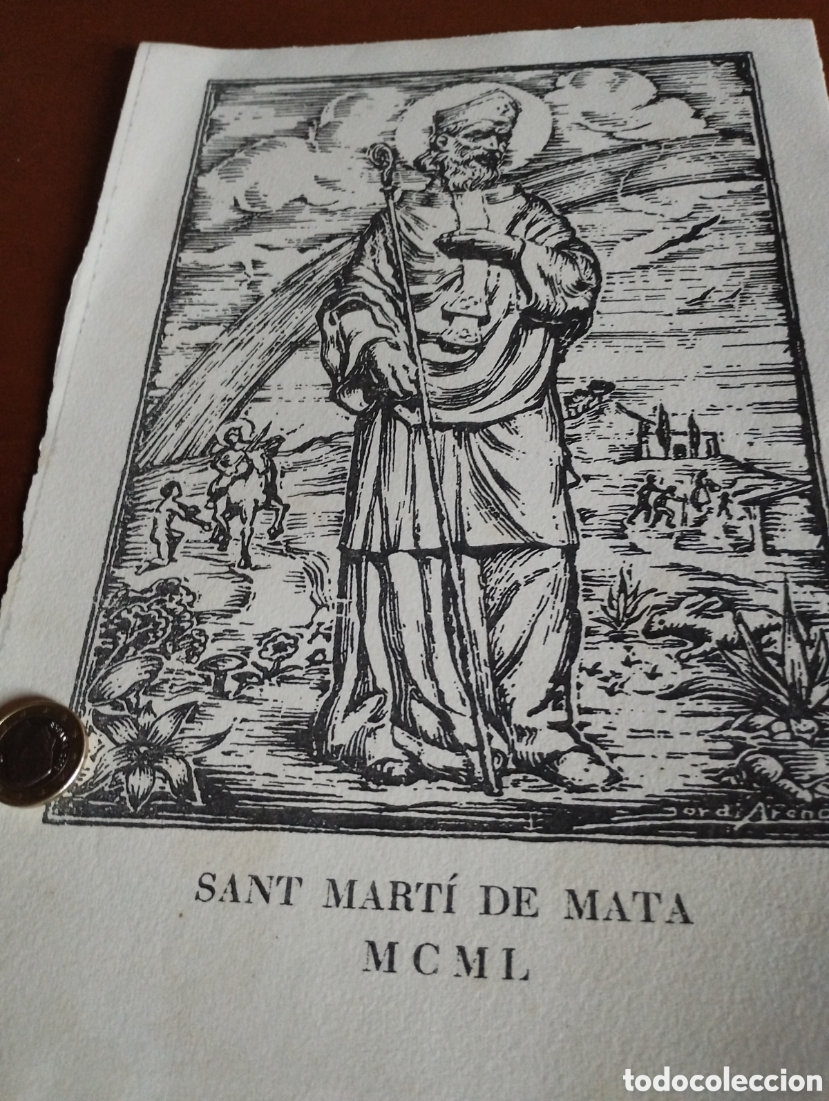 Arte: Litograf&iacute;a de San Mart&iacute;n de Mata MCML - Foto 1