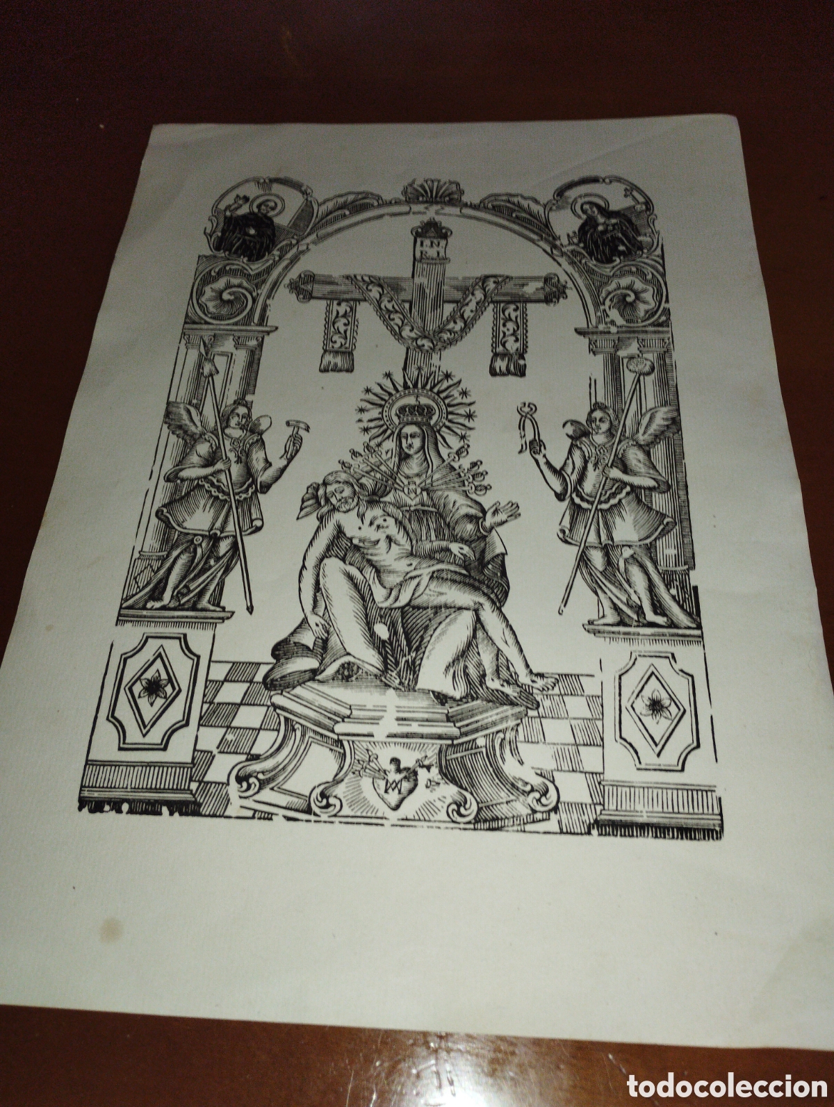 Arte: Litograf&iacute;a de la virgen de los Dolores