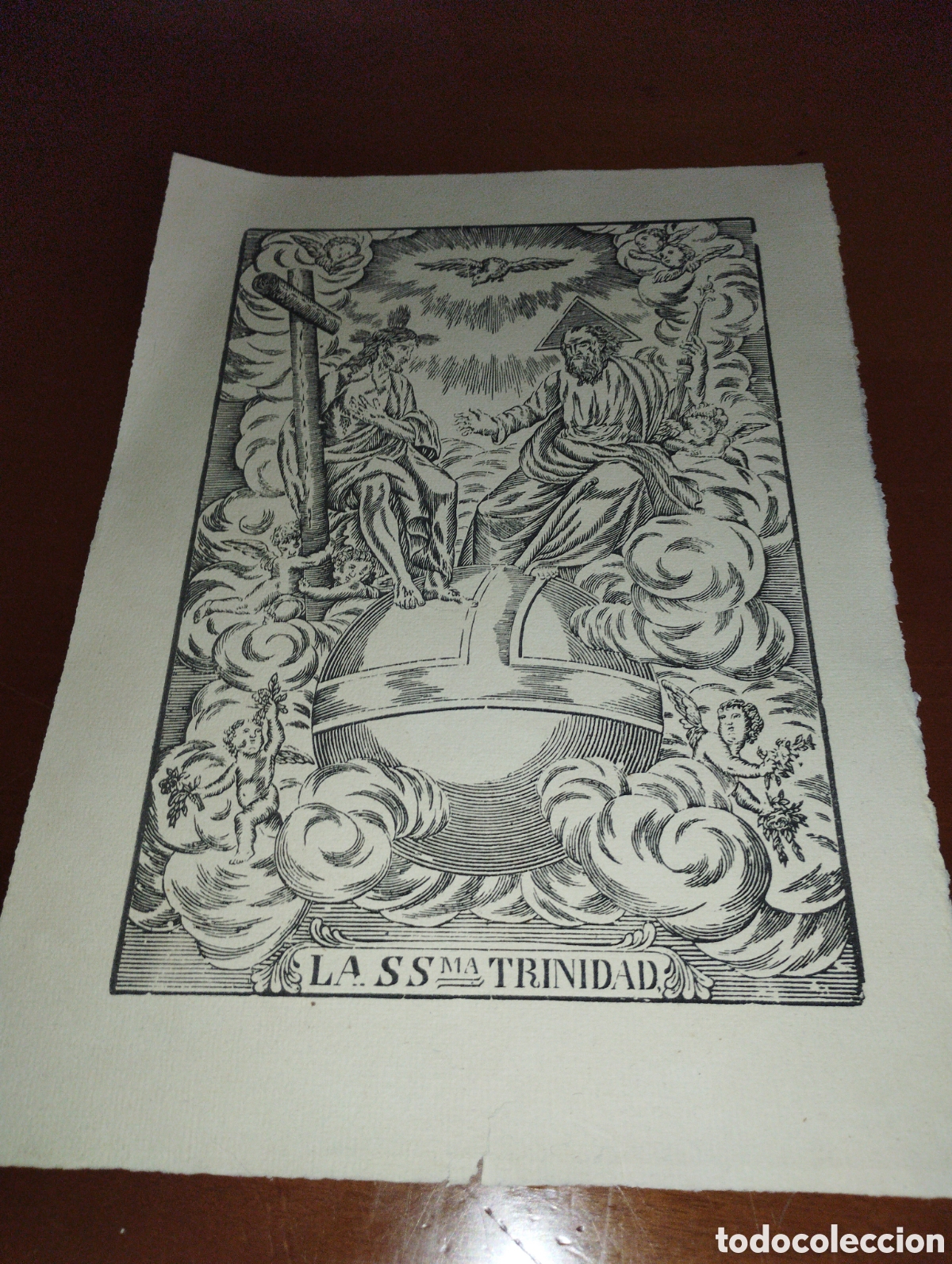 Arte: Litograf&iacute;a de la Sant&iacute;sima Trinidad