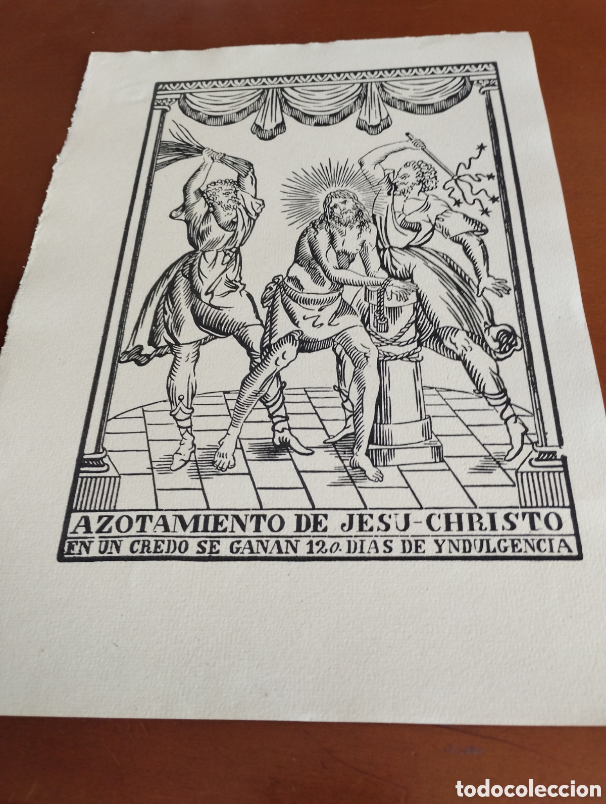 Arte: Litograf&iacute;a del Azotamiento de Jesucristo