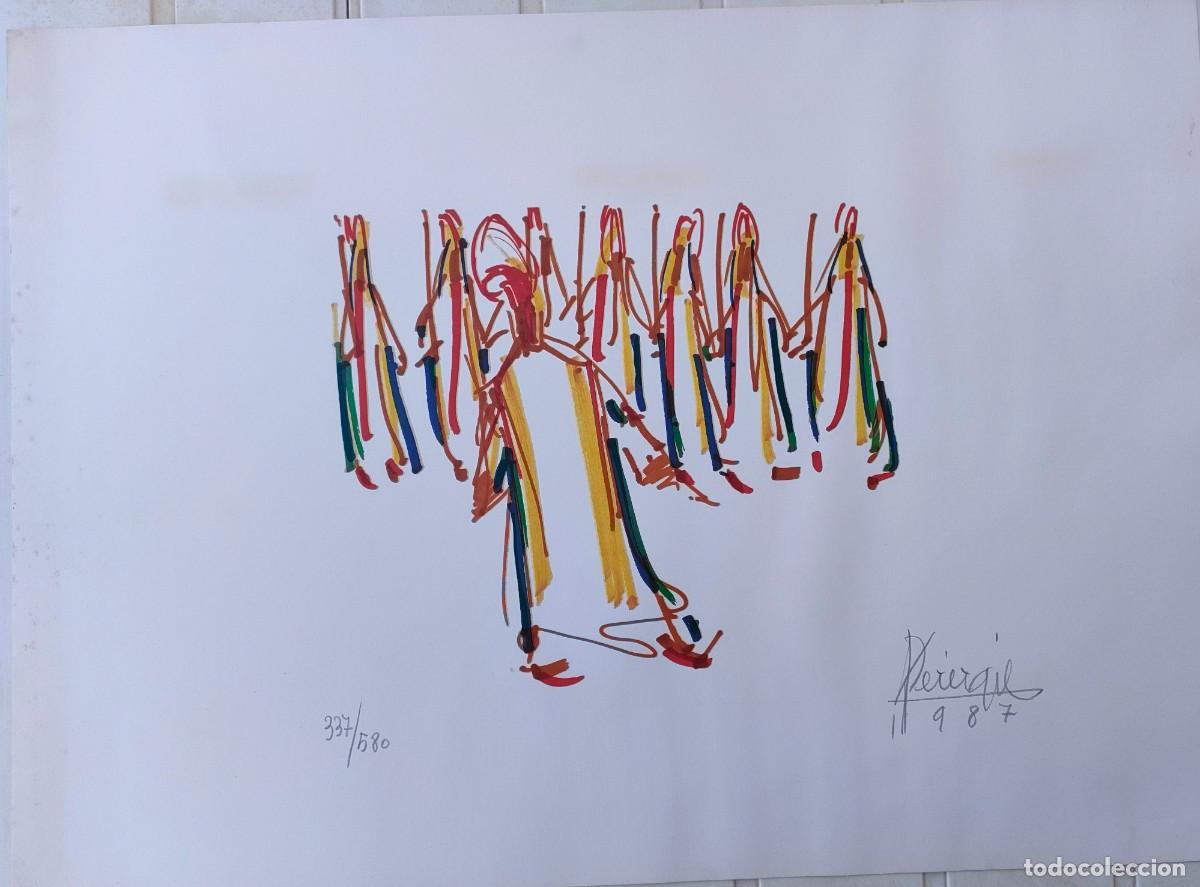 Arte: LITOGRAFIA DE PEREZGIL MOROS Y CRISTIANOS