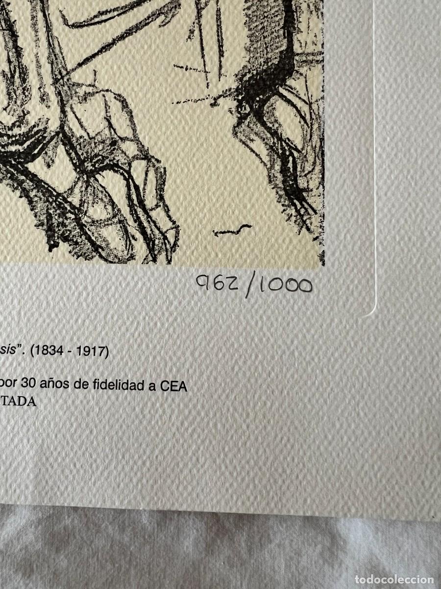 Arte: Litograf&iacute;a de E. Degas (edici&oacute;n limitada de CEA) - Foto 2