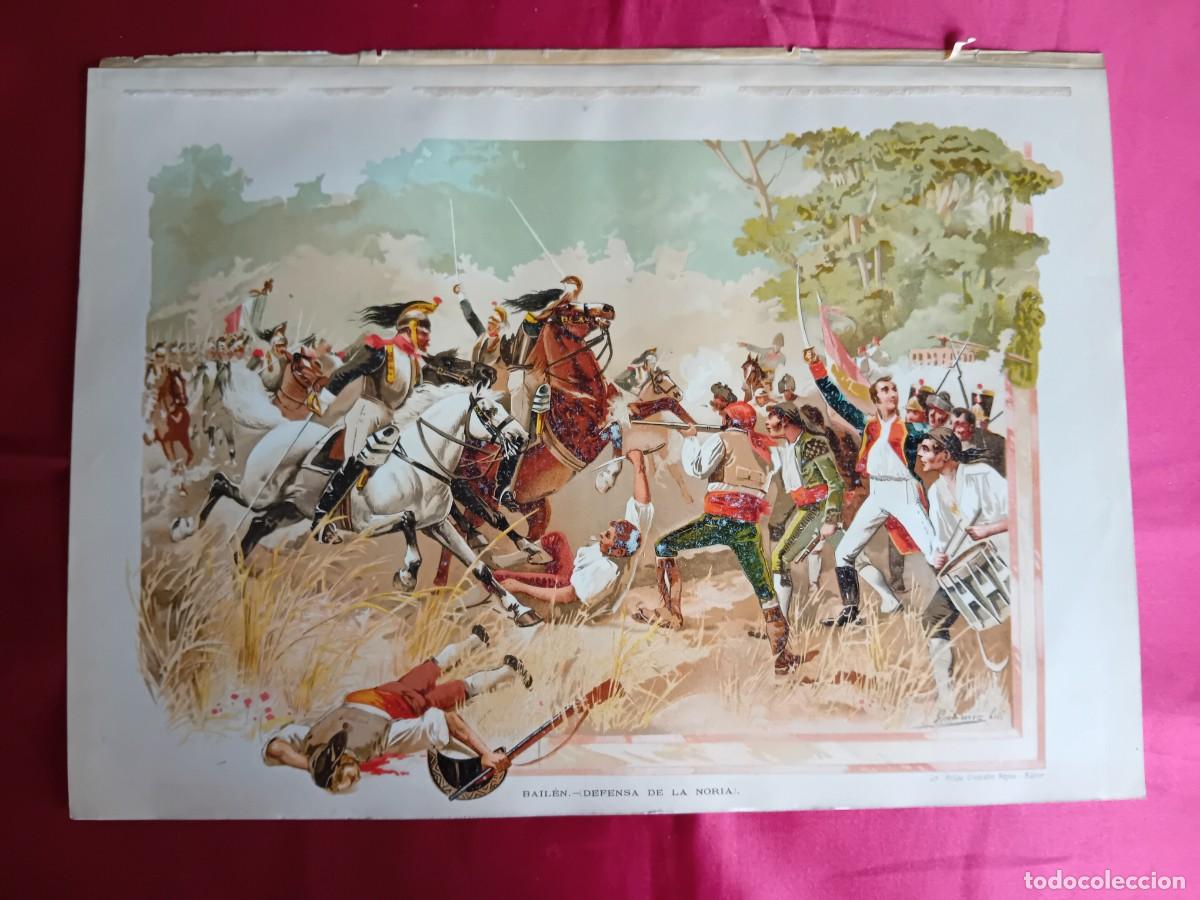 Art: Bail&eacute;n defensa de la Noria litograf&iacute;a siglo XIX