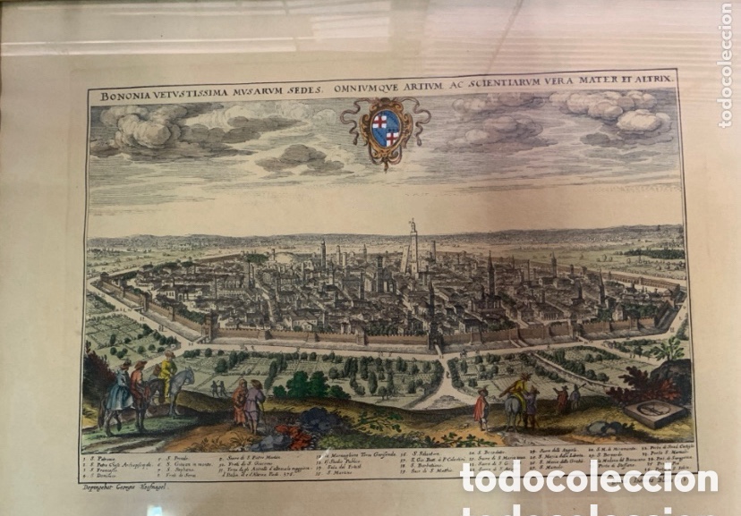 Arte: Litograf&iacute;a de Bologna - Foto 2