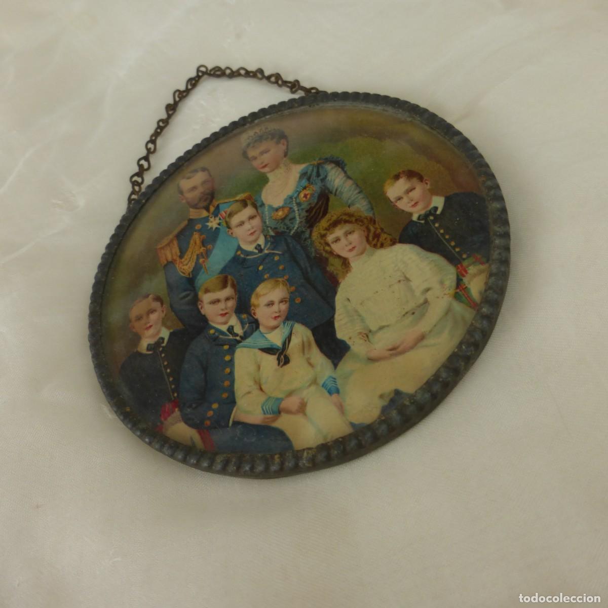 Arte: BRITISH ROYAL FAMILY LITHOGRAPHY PORTRAIT FRAMED KING GEORGE V QUEEN MARY ELISABETH CORONATION 1911