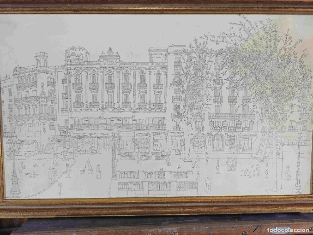 Arte: AURORA ALISENT LITOGRAFIA RAMBLAS CAFE OPERA - Foto 2