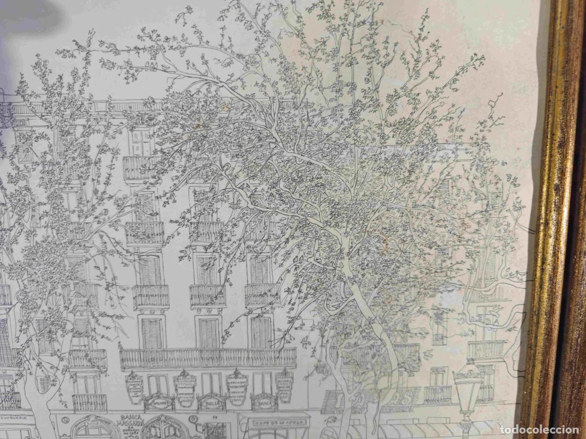Arte: AURORA ALISENT LITOGRAFIA RAMBLAS CAFE OPERA - Foto 6