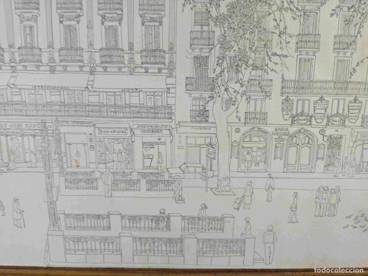Arte: AURORA ALISENT LITOGRAFIA RAMBLAS CAFE OPERA - Foto 8