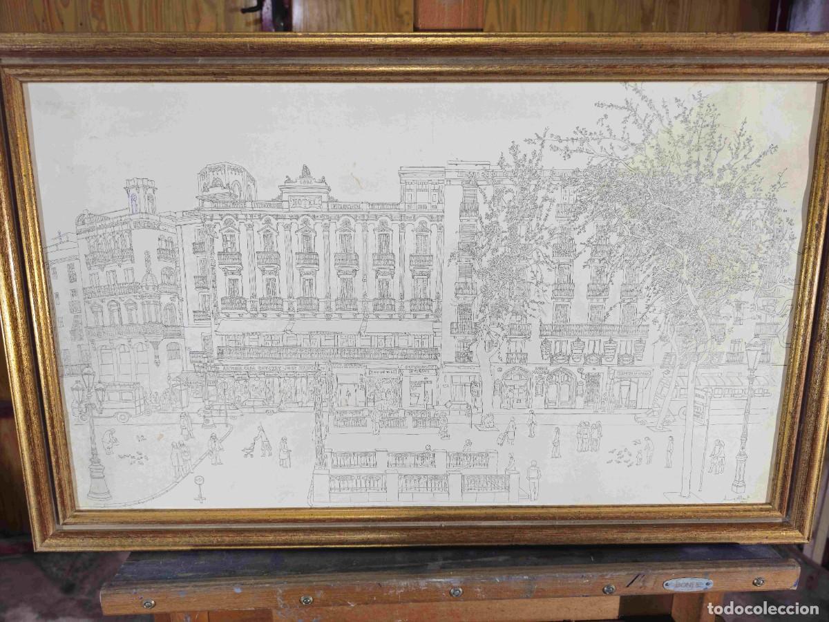 Arte: AURORA ALISENT LITOGRAFIA RAMBLAS CAFE OPERA - Foto 10
