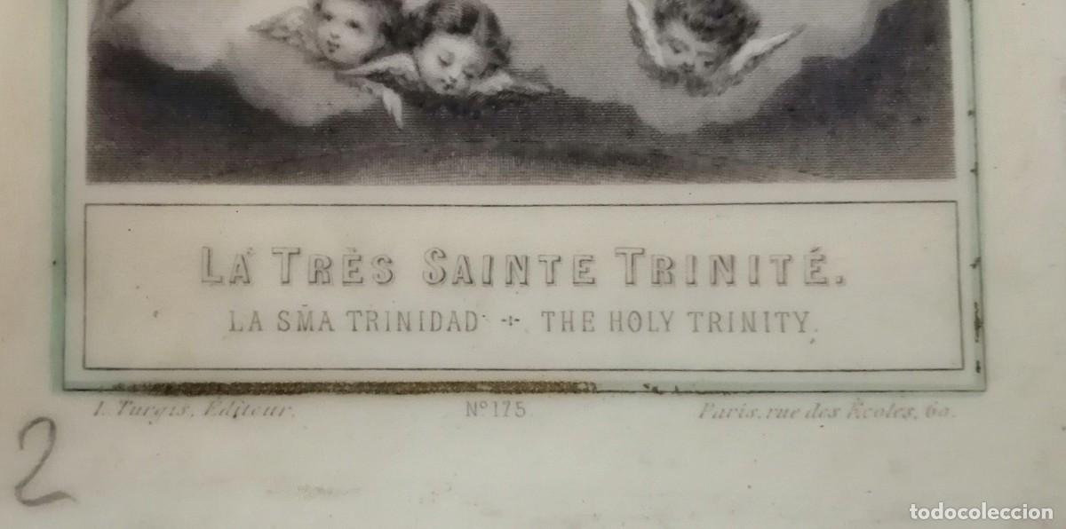 Arte: Santisima trinidad. Litograf&iacute;a sobre celuloide - Foto 2