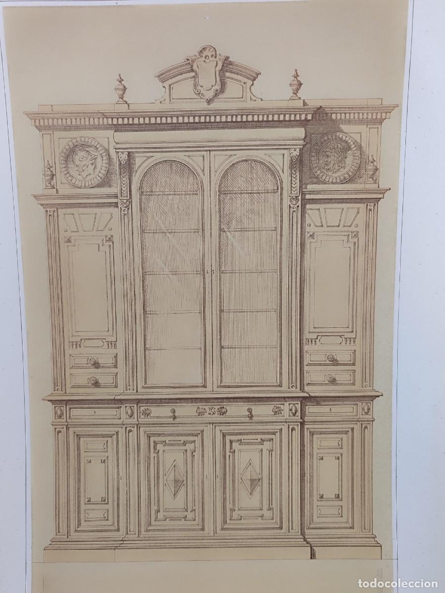 Kunst: Biblioteca. Ameublement moderne. Prignot, Remon. Edit. Claesen 1886. 3&ordm; Vol. l&ordm; serie 18