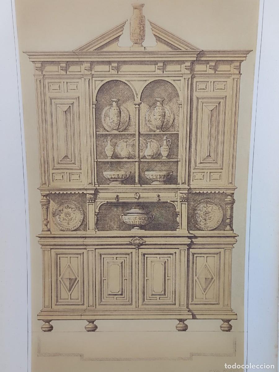 Arte: Aparador. Ameublement moderne. Prignot, Remon. Edit. Claesen 1886. 3&ordm; Vol. l&ordm; serie 13