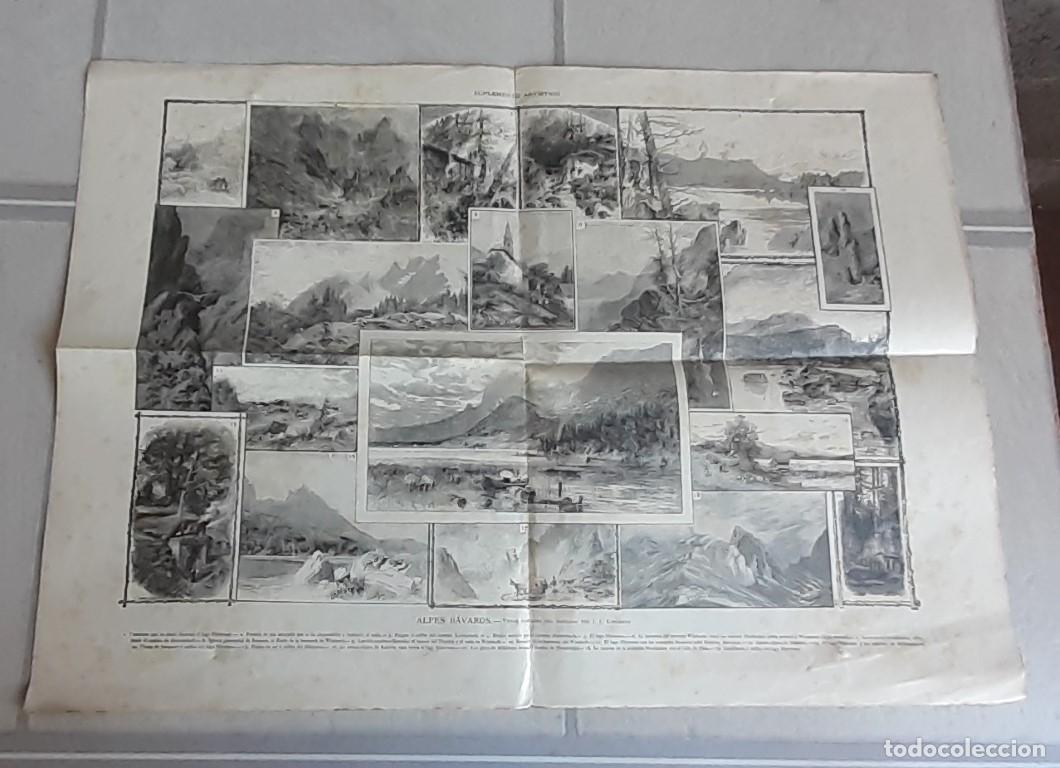 Arte: Lamina antigua &ndash; suplemento art&iacute;stico ALPES BAVAROS