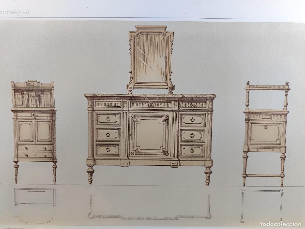 Arte: Varios muebles. Ameublement moderne. Prignot, Remon. Edit. Claesen 1886. 3&ordm; Vol. l&ordm; serie 8