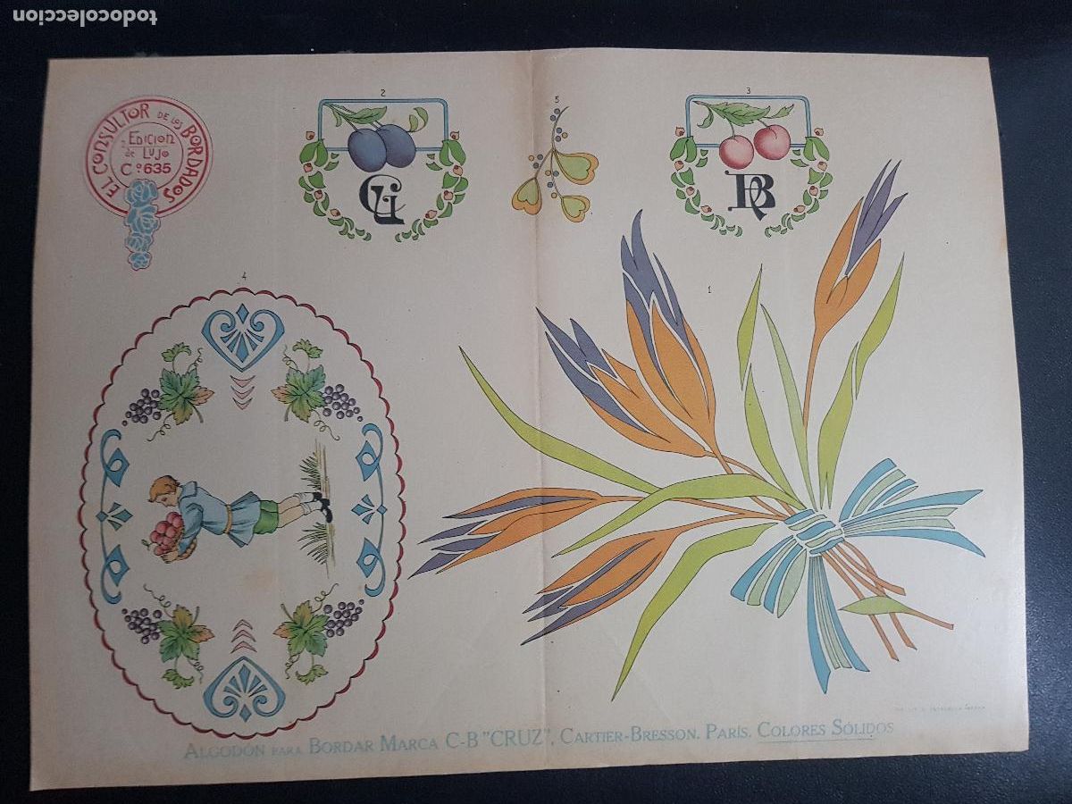 Arte: CONSULTOR DE LOS BORDADOS,EDICION DE LUJO C&ordm;635-LITOGRAFIA E.ESTADELLA