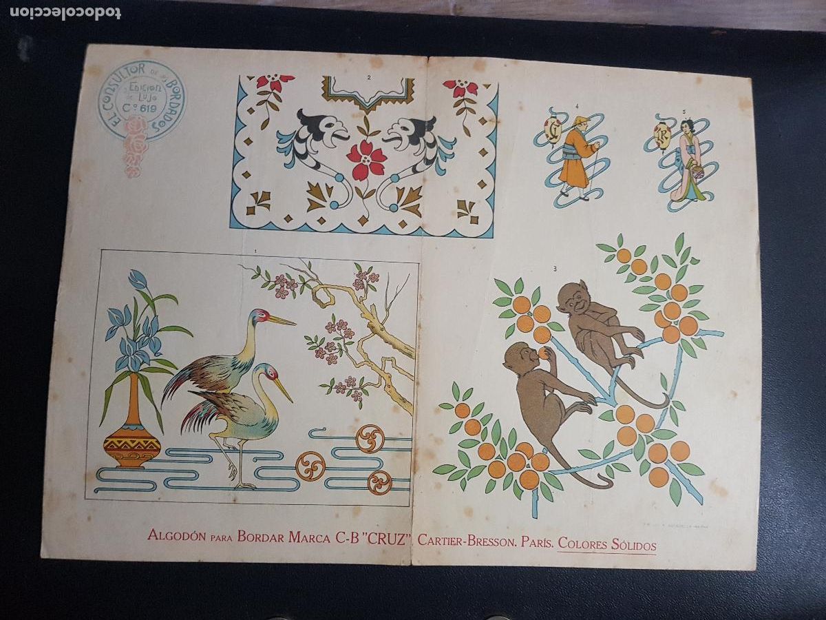 Arte: CONSULTOR DE LOS BORDADOS,EDICION DE LUJO C&ordm;619-LITOGRAFIA E.ESTADELLA