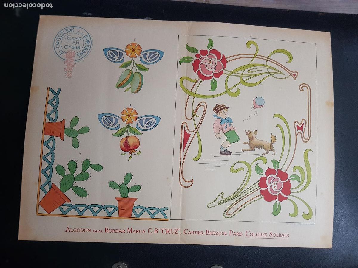 Arte: CONSULTOR DE LOS BORDADOS,EDICION DE LUJO C&ordm;665-LITOGRAFIA E.ESTADELLA