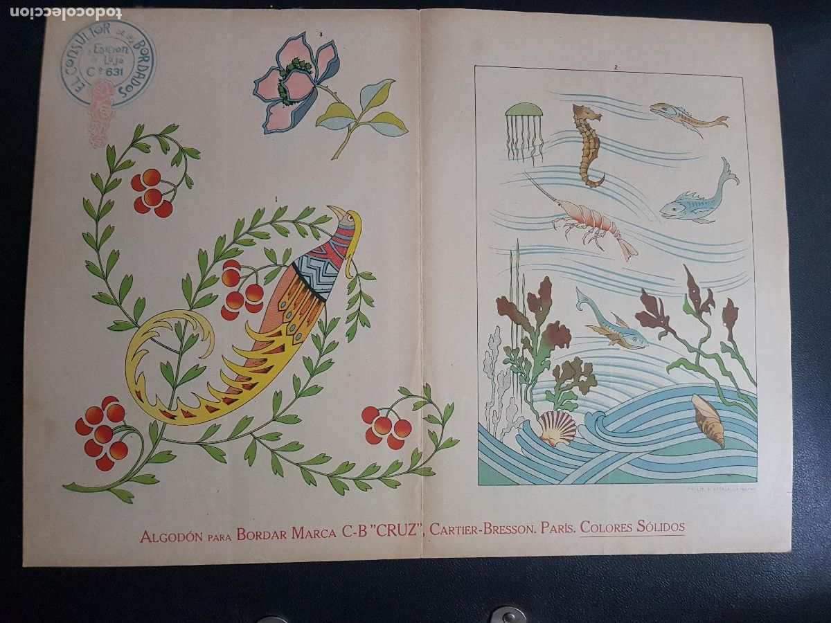 Arte: CONSULTOR DE LOS BORDADOS,EDICION DE LUJO C&ordm;631-LITOGRAFIA E.ESTADELLA