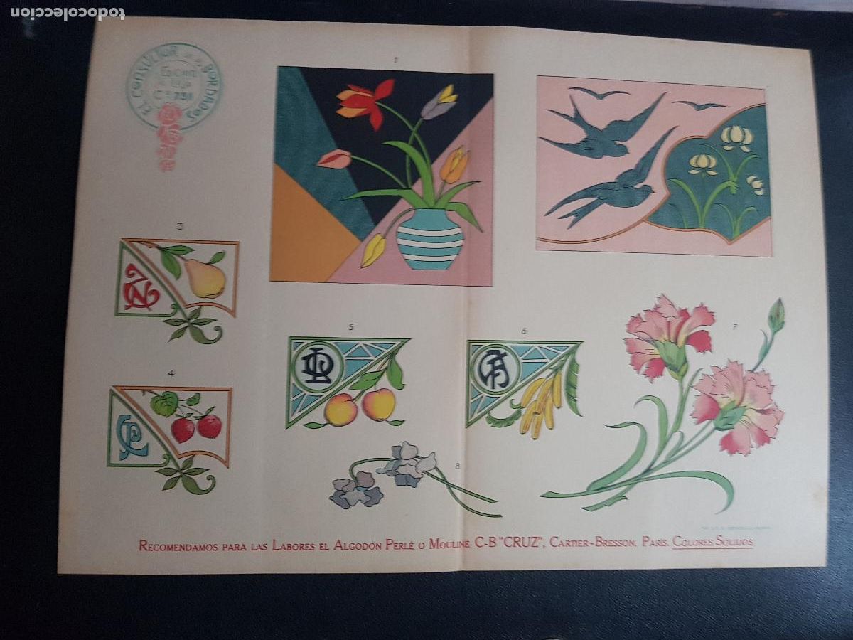 Arte: CONSULTOR DE LOS BORDADOS,EDICION DE LUJO C&ordm;731-LITOGRAFIA E.ESTADELLA