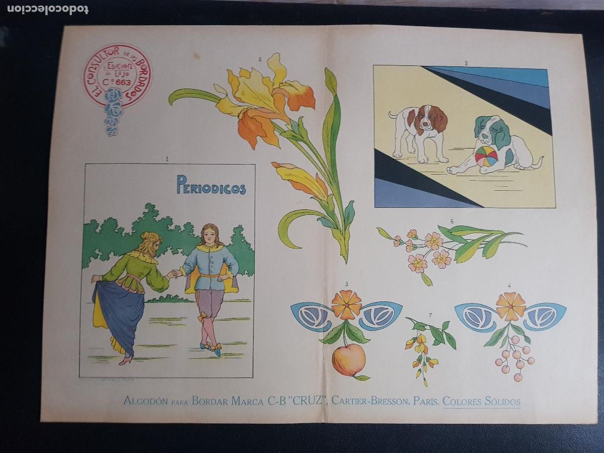 Arte: CONSULTOR DE LOS BORDADOS,EDICION DE LUJO C&ordm;663-LITOGRAFIA E.ESTADELLA