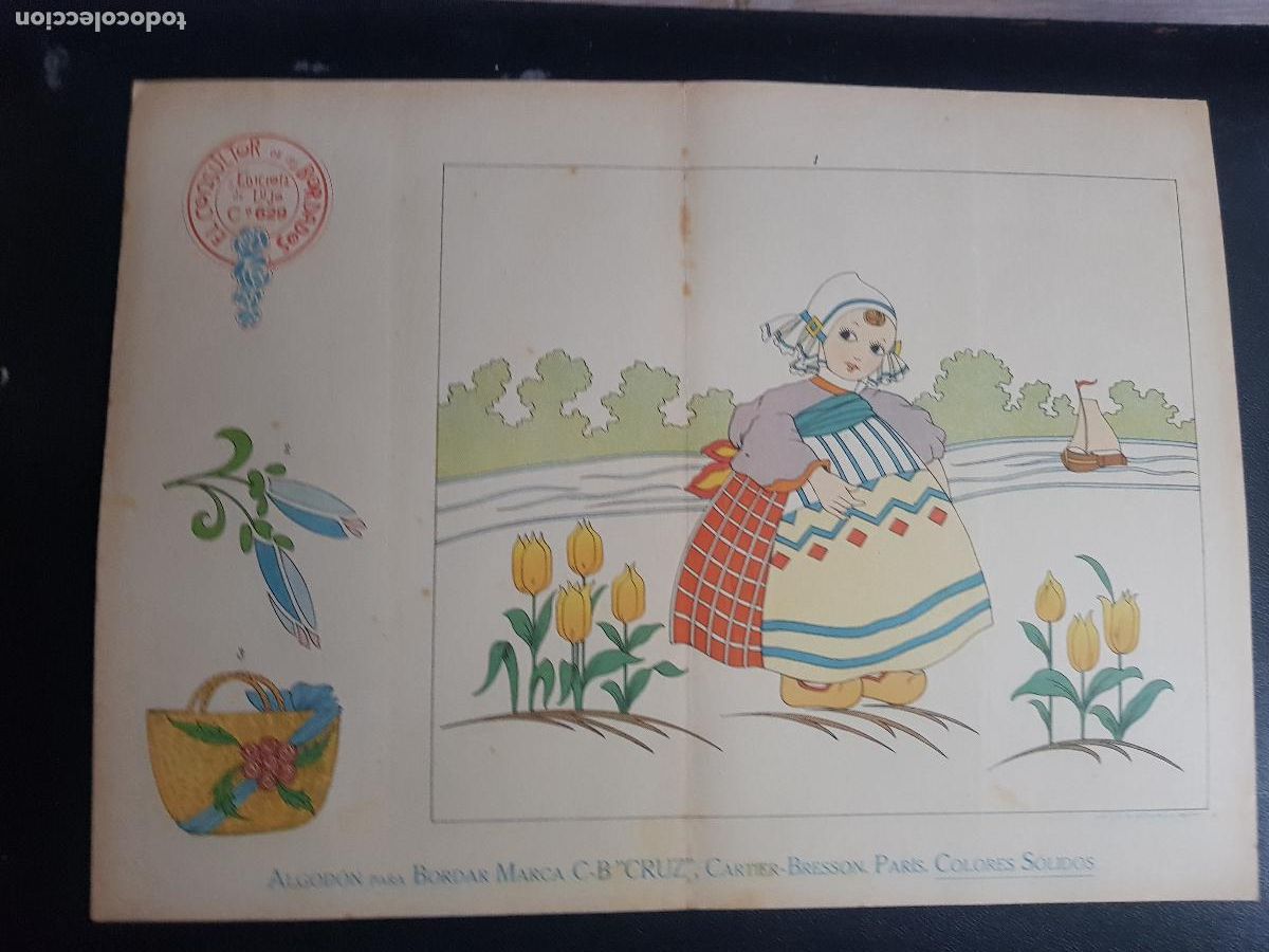 Arte: CONSULTOR DE LOS BORDADOS,EDICION DE LUJO C&ordm;629-LITOGRAFIA E.ESTADELLA