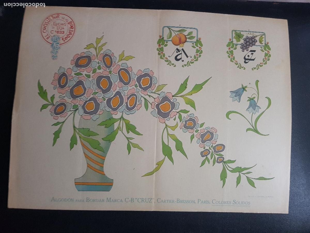 Arte: CONSULTOR DE LOS BORDADOS,EDICION DE LUJO C&ordm;633-LITOGRAFIA E.ESTADELLA