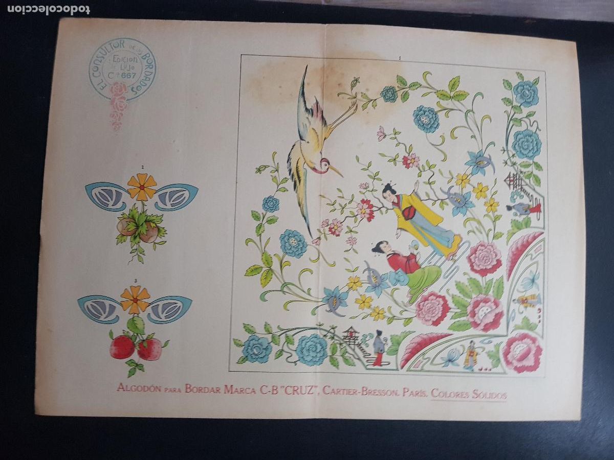 Arte: CONSULTOR DE LOS BORDADOS,EDICION DE LUJO C&ordm;667-LITOGRAFIA E.ESTADELLA