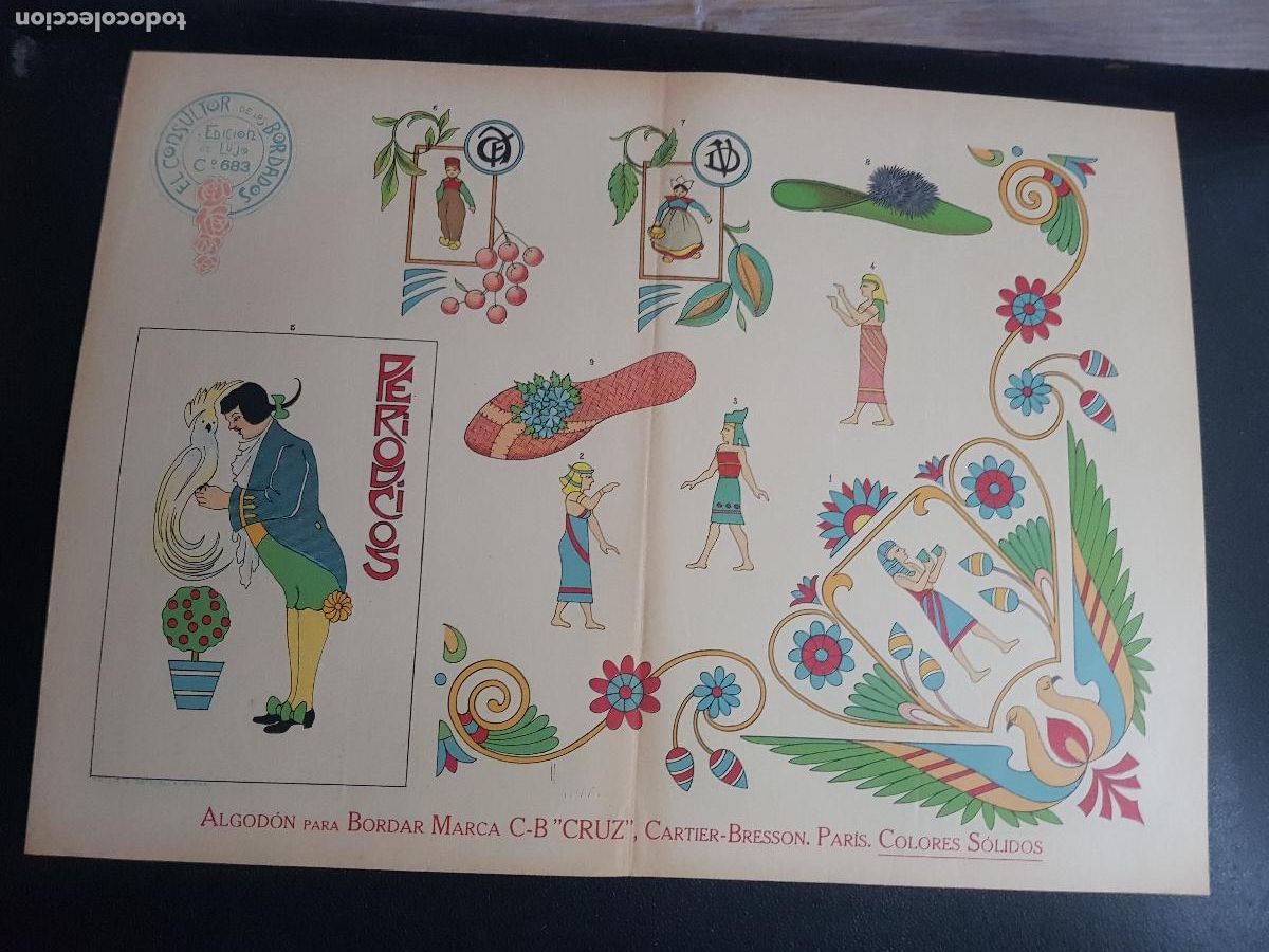 Arte: CONSULTOR DE LOS BORDADOS,EDICION DE LUJO C&ordm;683-LITOGRAFIA E.ESTADELLA