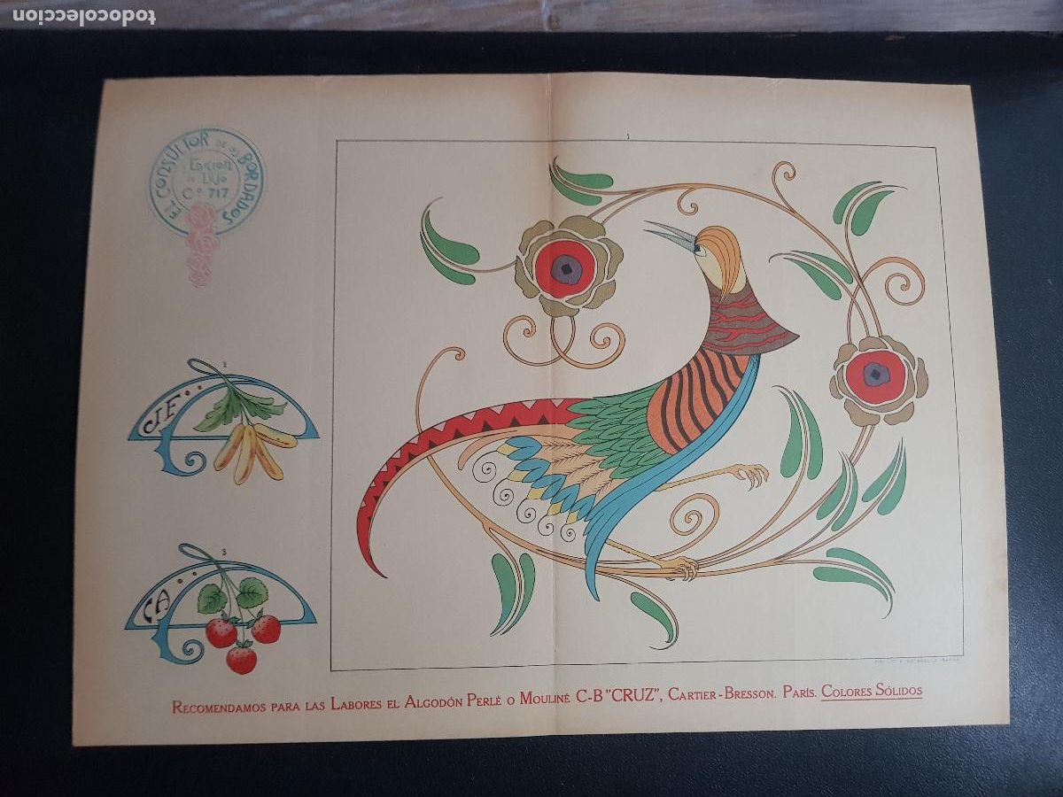 Arte: CONSULTOR DE LOS BORDADOS,EDICION DE LUJO C&ordm;717-LITOGRAFIA E.ESTADELLA