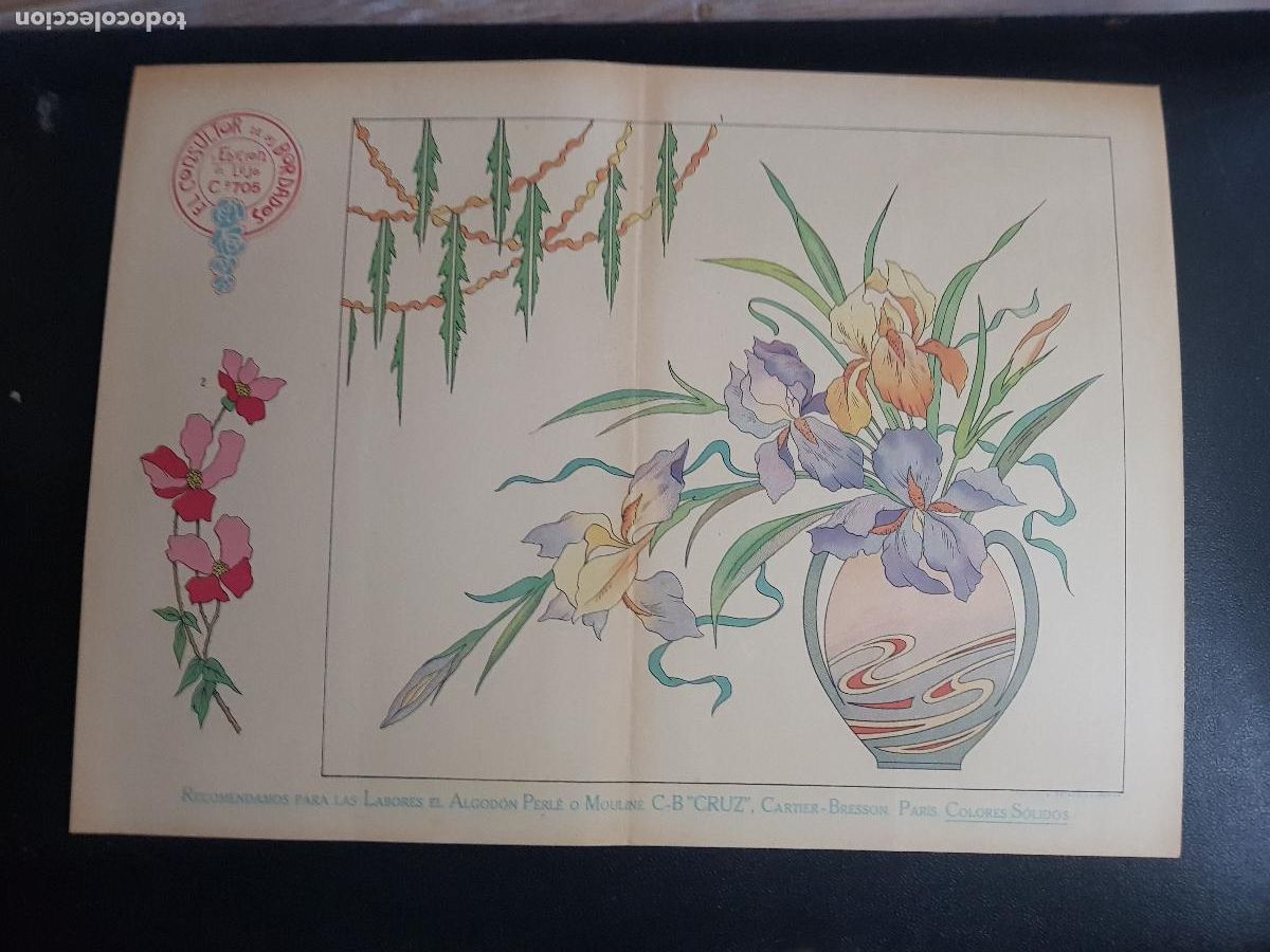 Arte: CONSULTOR DE LOS BORDADOS,EDICION DE LUJO C&ordm;705-LITOGRAFIA E.ESTADELLA